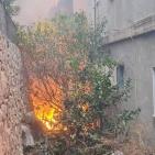 صور: أضرار في منازل وإخلاء سكانها بفعل حريق في ترشيحا بالجليل