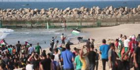 93 إصابة.. الاحتلال يهاجم المسير البحري العاشر في غزة 