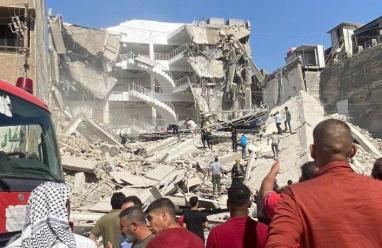  انهيار مبنى في بغداد وعمليات بحث جارية لإنقاذ المحتجزين